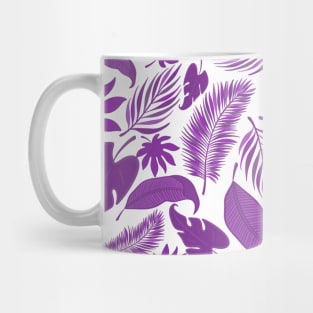 Leaves Pattern - Purple Mug